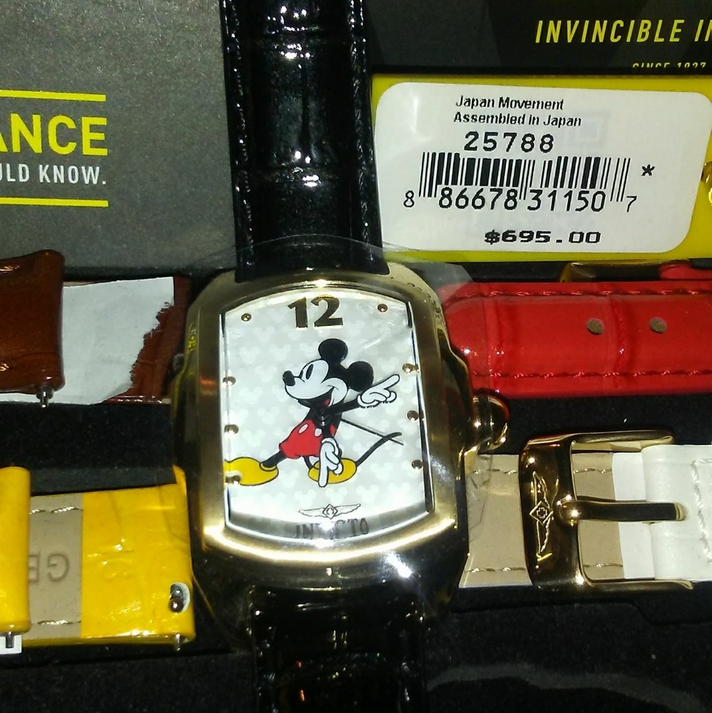 Invicta mickey mouse changeable watch band